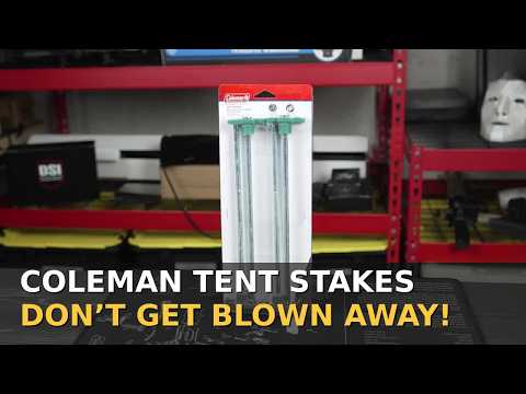 Coleman Tent Stakes - Don't Get Blown Away!